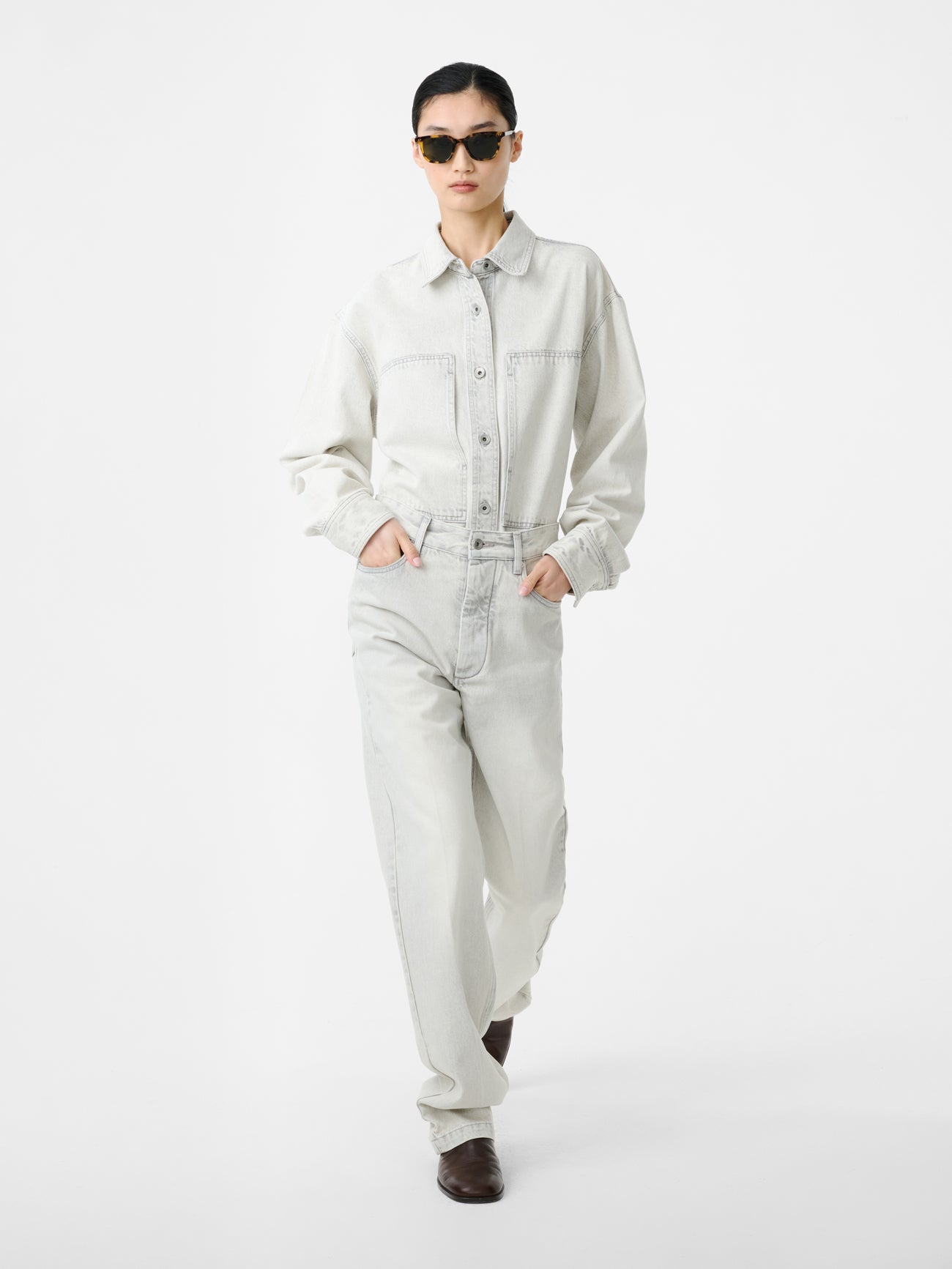 Paso Denim Shirt in Pumice