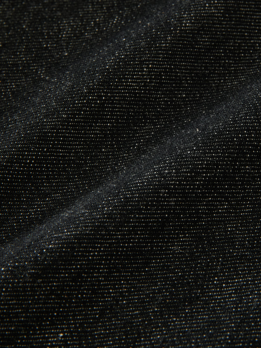 Marylebone Denim Pant in Black / White Weft