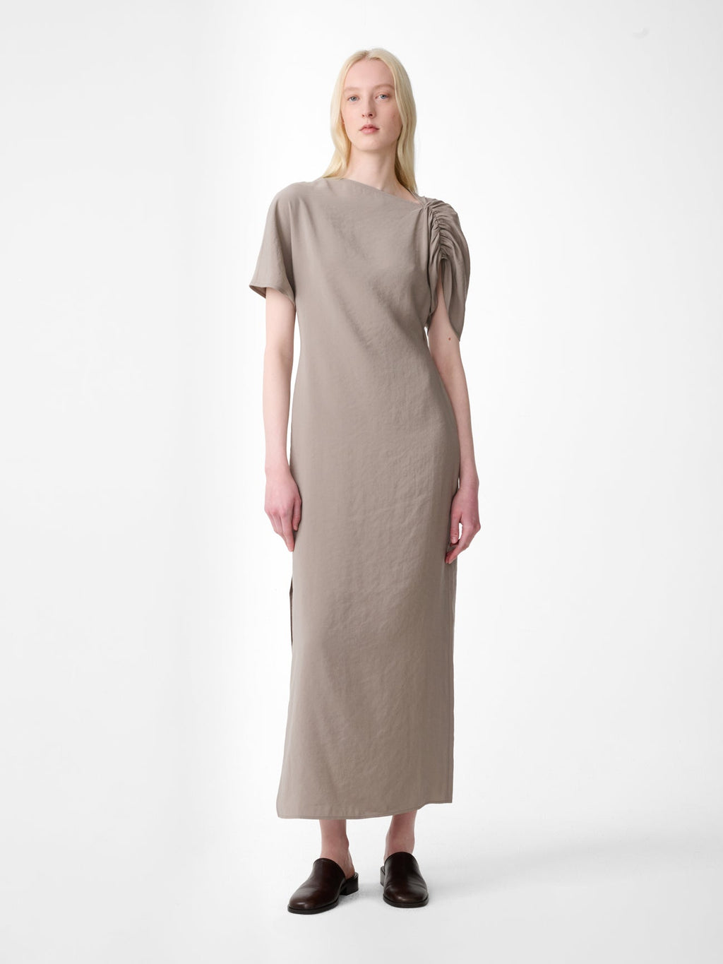 Palaestra Dress in Taupe