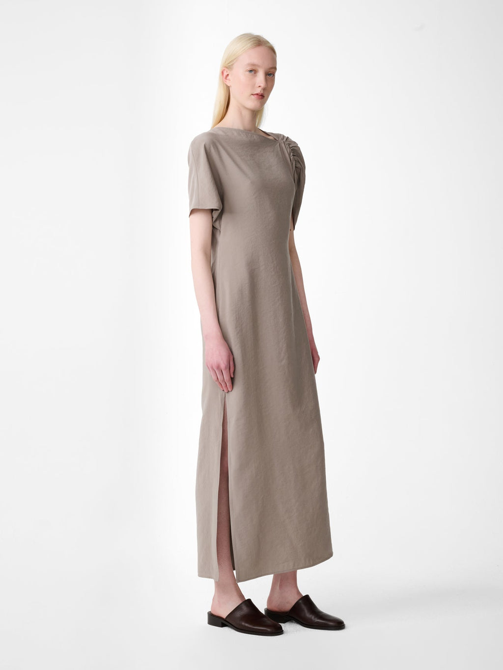 Palaestra Dress in Taupe