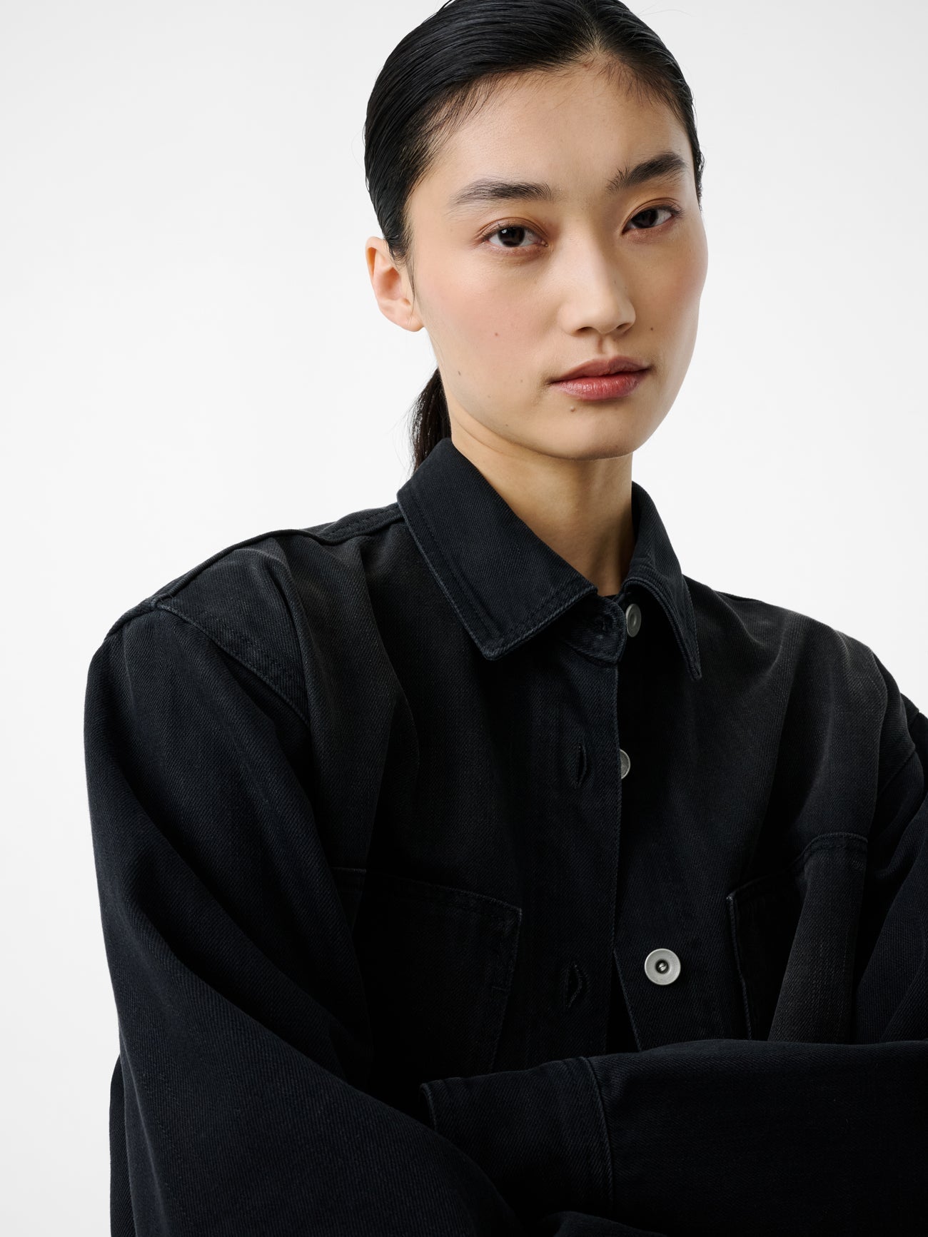Paso Denim Shirt in Faded Black Wash