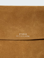 Shiboru Suede Bag in Sand